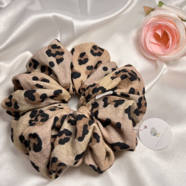 Scrunchie Muślinowa pantera