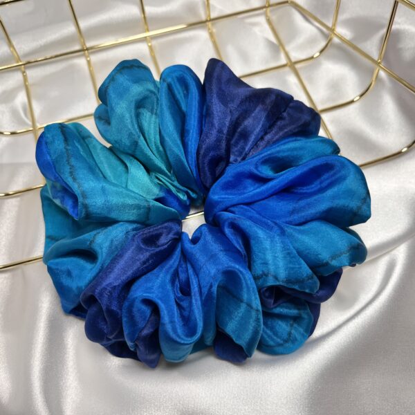 Scrunchie Blue Harmony (100%jedwab)