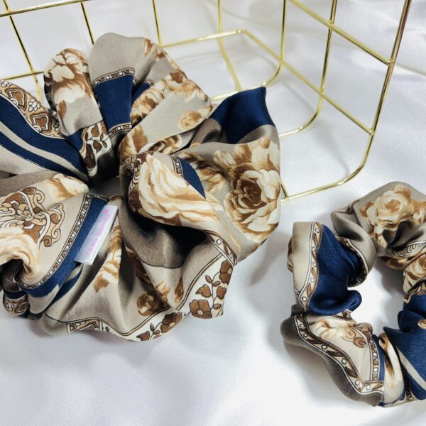 Scrunchie Royal Bloom (100%jedwab)
