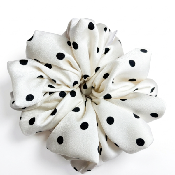 Scrunchie Retro Groszki